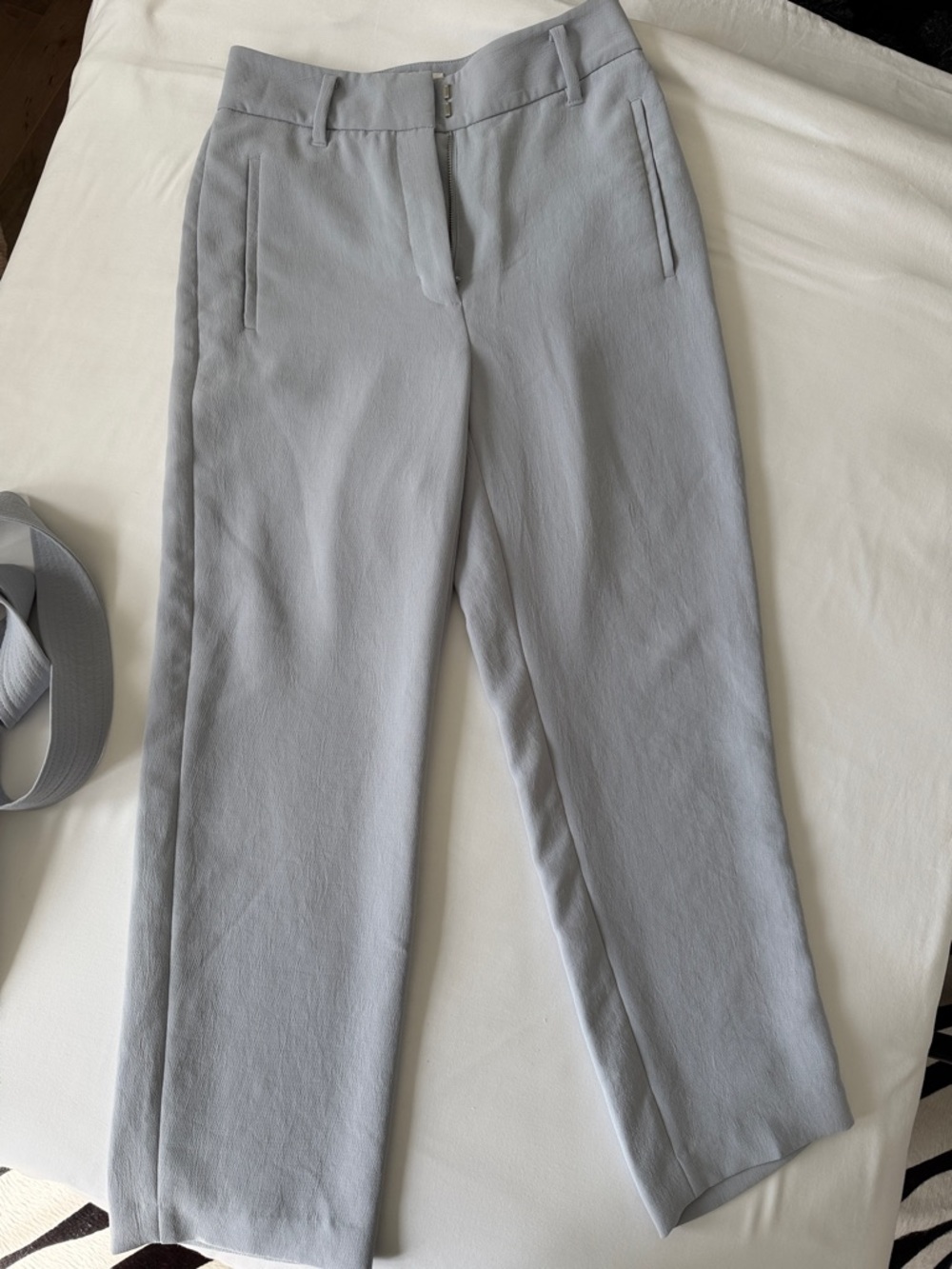 Wilfred Dove Gray High-Rise Trousers with Belt 4